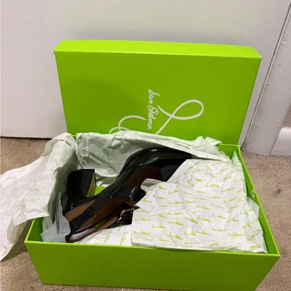 Sam Edelman Black Faux Patent Leather Mary Jane Heels NIB - Picture 13 of 13